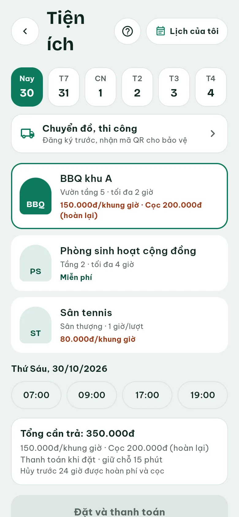 Ảnh màn hình bước 1: Mở Tiện ích