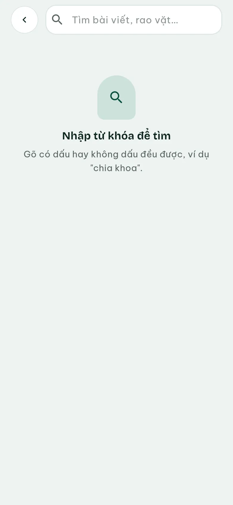 Ảnh màn hình bước 3: Tìm bài viết